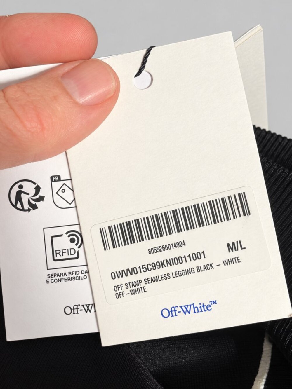 Off-White Off Stamp Seamless Legging – Black / White – M/L - Picture 4 of 7